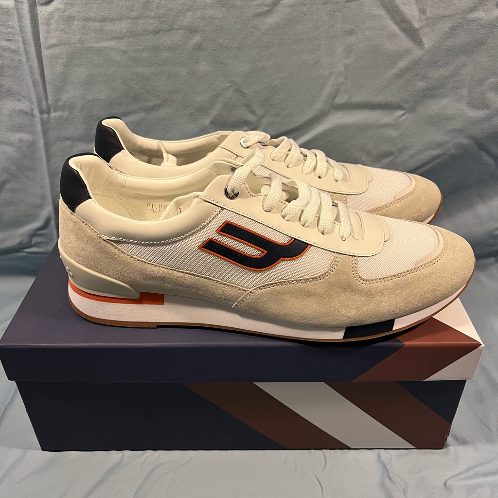 Brand New Pair Of Mens Bally Mens Suede Casual Sneakers With Box And Dust Bags